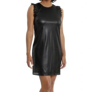 Nwt London times pleather shift dress